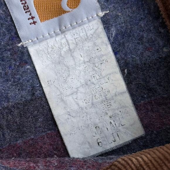 Vintage Carhartt Blanket Lined Detroit Jacket 6BLJT Tan Sz 50 Tall - Picture 4 of 10